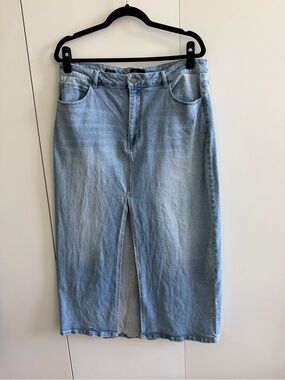 Tailor Made long denim skirt